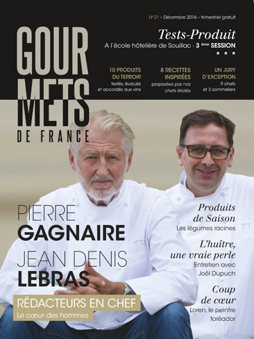 couverture du magazine gourmets de france 21