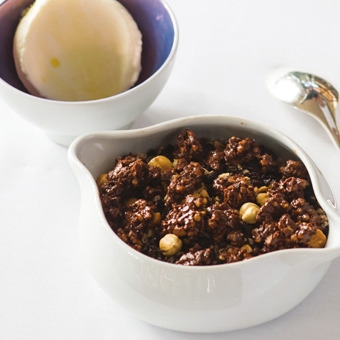 photo de la recette avec le chocolat alain ducasse et glace huile olive