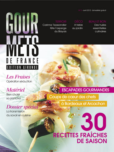 couverture du magazine gourmets de france 3