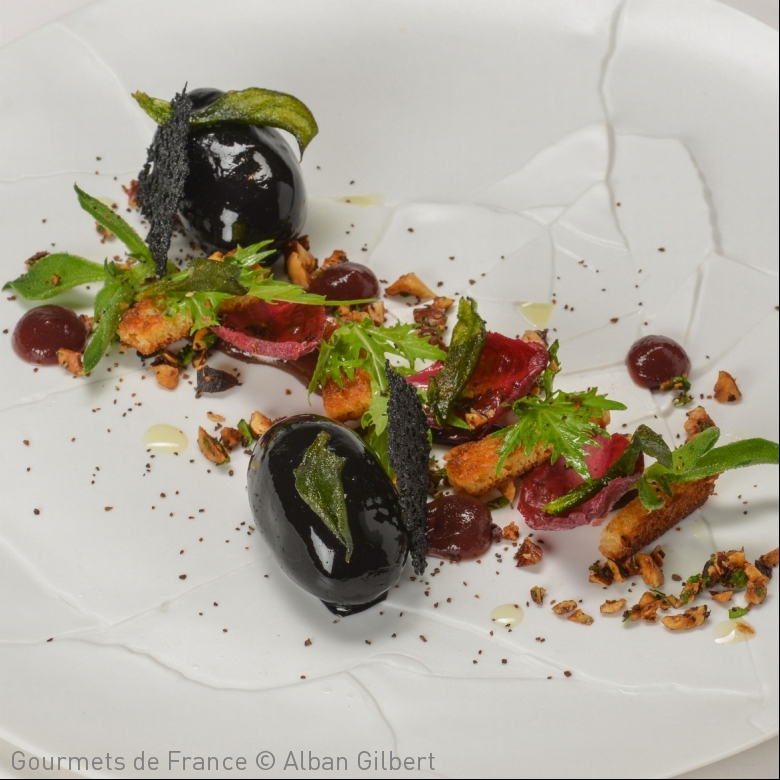 photo de la recette de foie gras de canard et pruneaux